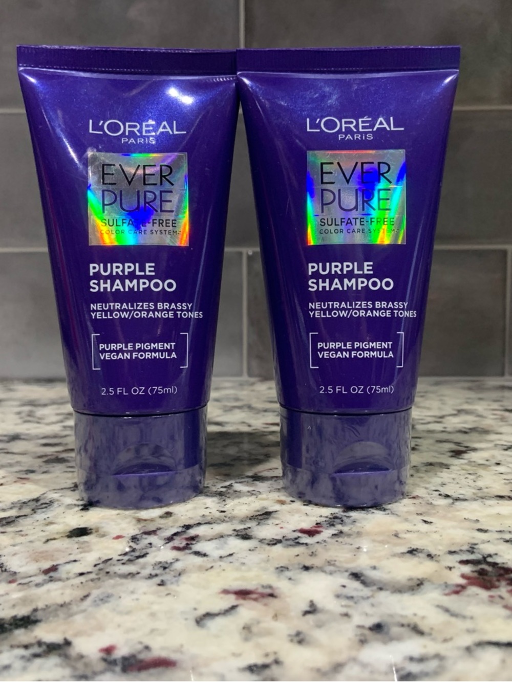L'Oreal Set of 2 EverPure Purple Shampoo - BNWT